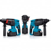 Перфоратор акумуляторний безщітковий KRAFFTEC 48V 2 акб 4.0AH дриль на акамуляторі для дому в кейсі. Зображення №13