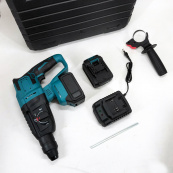 Перфоратор акумуляторний безщітковий KRAFFTEC 48V 2 акб 4.0AH дриль на акамуляторі для дому в кейсі. Зображення №15