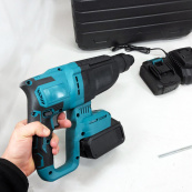 Перфоратор акумуляторний безщітковий KRAFFTEC 48V 2 акб 4.0AH дриль на акамуляторі для дому в кейсі. Зображення №17