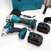 Набор 2 в 1 шуруповёрт + гайковёрт в чемодане 2 аккумулятора. Изображение №3