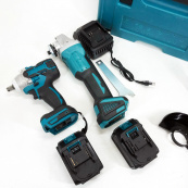 Набор 2 в 1 шуруповёрт + гайковёрт в чемодане 2 аккумулятора. Изображение №4