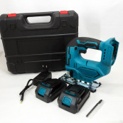 Акумуляторний безщітковий лобзик 24V з 2 АКБ у пластиковому кейсі з регулюванням швидкості та кута нахилу. Зображення №2