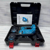 Акумуляторний безщітковий лобзик 24V з 2 АКБ у пластиковому кейсі з регулюванням швидкості та кута нахилу. Зображення №3