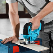 Акумуляторний безщітковий лобзик 24V з 2 АКБ у пластиковому кейсі з регулюванням швидкості та кута нахилу. Зображення №5