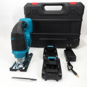 Акумуляторний безщітковий лобзик 24V з 2 АКБ у пластиковому кейсі з регулюванням швидкості та кута нахилу. Зображення №6