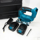 Акумуляторний безщітковий лобзик 24V з 2 АКБ у пластиковому кейсі з регулюванням швидкості та кута нахилу. Зображення №11