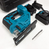 Акумуляторний безщітковий лобзик 24V з 2 АКБ у пластиковому кейсі з регулюванням швидкості та кута нахилу. Зображення №17