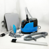 Відпарювач вертикальний для одягу зі стійкою RAF R.3038 1800 W. Колір: синій. Зображення №2