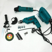 Набор электроинструментов 3в1: сетевая ударная дрель, болгарка сетевая, лобзик электрический мощный. Изображение №14