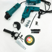 Набор электроинструментов 3в1: сетевая ударная дрель, болгарка сетевая, лобзик электрический мощный. Изображение №15