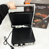 Гриль RAF R.2684 електричний, сендвічниця, з регулятором температури та таймером 2000 Вт. Зображення №4