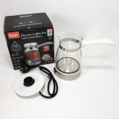 Електрична турка для кави RAF R.125 Кавоварка зі скляною чашею 500мл 600 Вт. Колір: білий. Зображення №2 Електрична турка для кави RAF R.125 Кавоварка зі скляною чашею 500мл 600 Вт. Колір: білий. Зображення №2