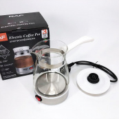 Електрична турка для кави RAF R.125 Кавоварка зі скляною чашею 500мл 600 Вт. Колір: білий. Зображення №5 Електрична турка для кави RAF R.125 Кавоварка зі скляною чашею 500мл 600 Вт. Колір: білий. Зображення №5