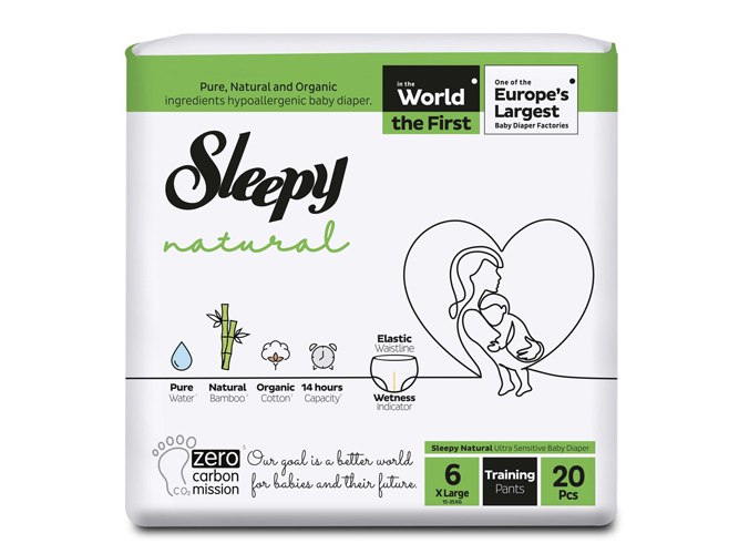 Трусики Natural Sleepy XLarge розмір 6 (15-25 кг) 20 шт Трусики Natural Sleepy XLarge розмір 6 (15-25 кг) 20 шт