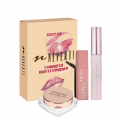 Подарунковий набір косметики для макіяжу Neverti — туш, блиск, віск для брів (NP2028). Зображення №2 Подарунковий набір косметики для макіяжу Neverti — туш, блиск, віск для брів (NP2028). Зображення №2