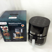 Аерогриль Rainberg RB-2268 4200 Вт аерофритюрниця безолійна без олії з регулюванням температури 8 л. Зображення №20