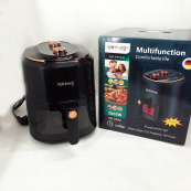 Аэрофритюрница для дома с таймером Rainberg RB-2242 на 6 л безмасляная фритюрница 3800 Вт. Цвет: черный. Изображение №7 Аэрофритюрница для дома с таймером Rainberg RB-2242 на 6 л безмасляная фритюрница 3800 Вт. Цвет: черный. Изображение №7