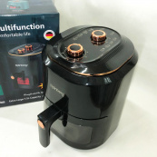 Аэрофритюрница для дома с таймером Rainberg RB-2242 на 6 л безмасляная фритюрница 3800 Вт. Цвет: черный. Изображение №10 Аэрофритюрница для дома с таймером Rainberg RB-2242 на 6 л безмасляная фритюрница 3800 Вт. Цвет: черный. Изображение №10