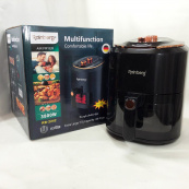 Аэрофритюрница для дома с таймером Rainberg RB-2242 на 6 л безмасляная фритюрница 3800 Вт. Цвет: черный. Изображение №11 Аэрофритюрница для дома с таймером Rainberg RB-2242 на 6 л безмасляная фритюрница 3800 Вт. Цвет: черный. Изображение №11