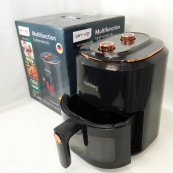 Аэрофритюрница для дома с таймером Rainberg RB-2242 на 6 л безмасляная фритюрница 3800 Вт. Цвет: черный. Изображение №12 Аэрофритюрница для дома с таймером Rainberg RB-2242 на 6 л безмасляная фритюрница 3800 Вт. Цвет: черный. Изображение №12