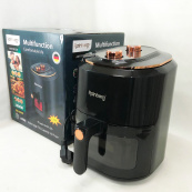 Аэрофритюрница для дома с таймером Rainberg RB-2242 на 6 л безмасляная фритюрница 3800 Вт. Цвет: черный. Изображение №20 Аэрофритюрница для дома с таймером Rainberg RB-2242 на 6 л безмасляная фритюрница 3800 Вт. Цвет: черный. Изображение №20