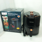 Аэрофритюрница для дома с таймером Rainberg RB-2242 на 6 л безмасляная фритюрница 3800 Вт. Цвет: черный. Изображение №22 Аэрофритюрница для дома с таймером Rainberg RB-2242 на 6 л безмасляная фритюрница 3800 Вт. Цвет: черный. Изображение №22