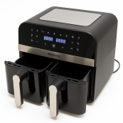 Аерогриль Rainberg RB-2290 4200 Вт 13 л, аерогриль на 2 контейнери, мультипічка, кухонна фритюрниця. Зображення №2