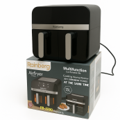 Аерогриль Rainberg RB-2290 4200 Вт 13 л, аерогриль на 2 контейнери, мультипічка, кухонна фритюрниця. Зображення №5