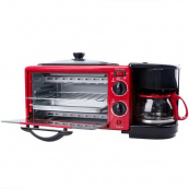 Электрическая печь для завтрака 3в1 Rainberg RB-2286R 3800 Вт (печь, кофеварка, жарочная поверхность). Изображение №4 Электрическая печь для завтрака 3в1 Rainberg RB-2286R 3800 Вт (печь, кофеварка, жарочная поверхность). Изображение №4