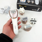 Епілятор GEMEI GM-7003 бездротовий акумуляторний з 5 насадками жіночий. Зображення №3 Епілятор GEMEI GM-7003 бездротовий акумуляторний з 5 насадками жіночий. Зображення №3