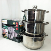 Набір каструль Rainberg RB-605 капсульне 9-ти шарове дно. Зображення №3 Набір каструль Rainberg RB-605 капсульне 9-ти шарове дно. Зображення №3