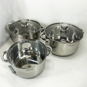 Набір каструль Rainberg RB-605 капсульне 9-ти шарове дно. Зображення №8 Набір каструль Rainberg RB-605 капсульне 9-ти шарове дно. Зображення №8