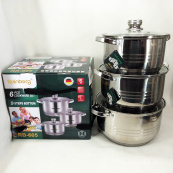 Набір каструль Rainberg RB-605 капсульне 9-ти шарове дно. Зображення №14 Набір каструль Rainberg RB-605 капсульне 9-ти шарове дно. Зображення №14