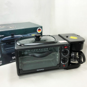 Електрична піч для сніданку 3в1 Rainberg RB-2286B 3800 Вт (піч, кавоварка, поверхня для смаження). Зображення №11