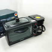 Електрична піч для сніданку 3в1 Rainberg RB-2286B 3800 Вт (піч, кавоварка, поверхня для смаження). Зображення №13