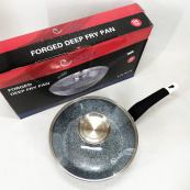 Глибока сковорода з кришкою Unique UN-5171 24 см, Сковорода для приготування на плиті, зручна на кухню. Зображення №5