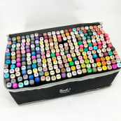 Набір маркерів скетч для малювання Touch 262 шт двосторонні професійні фломастери з чохлом. Зображення №2 Набір маркерів скетч для малювання Touch 262 шт двосторонні професійні фломастери з чохлом. Зображення №2