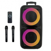 Акустична переносна колонка ZXX-7575 300 Вт акумуляторна з мікрофонами 80х39х33 см. Зображення №4