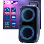 Акустична переносна колонка ZXX-7575 300 Вт акумуляторна з мікрофонами 80х39х33 см. Зображення №5