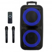 Акустична переносна колонка ZXX-7575 300 Вт акумуляторна з мікрофонами 80х39х33 см. Зображення №8