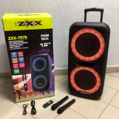 Акустична переносна колонка ZXX-7575 300 Вт акумуляторна з мікрофонами 80х39х33 см. Зображення №9