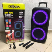 Акустична переносна колонка ZXX-7575 300 Вт акумуляторна з мікрофонами 80х39х33 см. Зображення №11