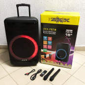 Акустична переносна колонка ZXX-7878/8161 600 Вт 15" 72х42х35см. Зображення №6