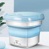 Пральна машина MAXTOP silicon washing machine, Портативна пральна машина. Колір: блакитний. Зображення №6