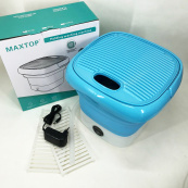 Пральна машина MAXTOP silicon washing machine, Портативна пральна машина. Колір: блакитний. Зображення №15