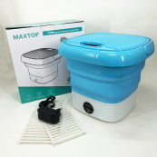 Пральна машина MAXTOP silicon washing machine, Портативна пральна машина. Колір: блакитний. Зображення №17