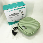 Складна пральна машина MAXTOP silicon washing machine, Портативна пралка відро. Колір: зелений. Зображення №2