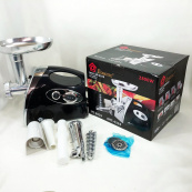 М'ясорубка електрична із соковижималкою Domotec MS-2019 2400 W. Колір: чорний. Зображення №6