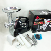 М'ясорубка електрична із соковижималкою Domotec MS-2019 2400 W. Колір: чорний. Зображення №7