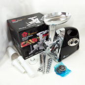 М'ясорубка електрична із соковижималкою Domotec MS-2019 2400 W. Колір: чорний. Зображення №13